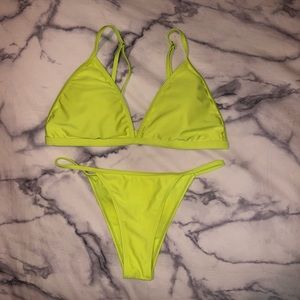 Neon Yellow Bikini